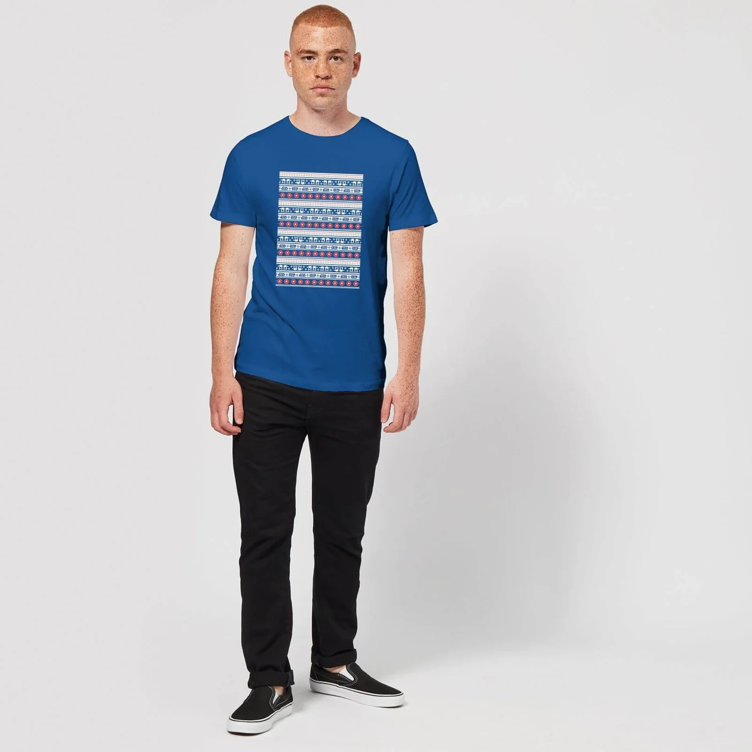 Star Wars AT-AT Pattern Men's Christmas T-Shirt - Royal Blue 5 Star Wars AT-AT Pattern Men's Christmas T-Shirt - Royal Blue - Image 3