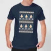 Star Wars BB-8 Pattern Men's Christmas T-Shirt - Navy -Cheap Christmas Franchises Store 11929468 3414622432137119