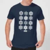 Star Wars Snowflake Men's Christmas T-Shirt - Navy -Cheap Christmas Franchises Store 11929492 1714622427850602