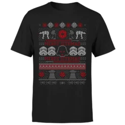 Star Wars Merry Sithmas Knit Men's Christmas T-Shirt - Black 11 Star Wars Merry Sithmas Knit Men's Christmas T-Shirt - Black -Cheap Christmas Franchises Store 11929507 2114622429473899
