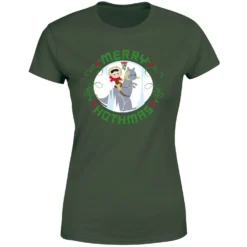 Star Wars Merry Hothmas Women's Christmas T-Shirt - Forest Green -Cheap Christmas Franchises Store 11929749 6344624300573560