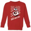 Star Wars Let The Good Times Roll Kids Christmas Jumper - Red -Cheap Christmas Franchises Store 11929826 1664622430315432