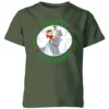 Star Wars Merry Hothmas Kids Christmas T-Shirt - Forest Green -Cheap Christmas Franchises Store 11929910 1244622432300997