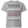 Star Wars On The Nice List Pattern Kids Christmas T-Shirt - Grey -Cheap Christmas Franchises Store 11929952 9844622432901609