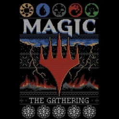 Magic The Gathering Colours Of Magic Knit Women's Christmas T-Shirt - Black 8 Magic The Gathering Colours Of Magic Knit Women's Christmas T-Shirt - Black -Cheap Christmas Franchises Store 11961379 8064626356038731