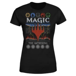 Magic The Gathering Colours Of Magic Knit Women's Christmas T-Shirt - Black 11 Magic The Gathering Colours Of Magic Knit Women's Christmas T-Shirt - Black -Cheap Christmas Franchises Store 11961379 8724626356595513