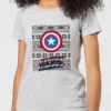 Marvel Captain America Women's Christmas T-Shirt - Grey -Cheap Christmas Franchises Store 11963172 9624627061366892