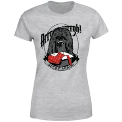 Star Wars Chewbacca Arrrrgh Socks Again Women's Christmas T-Shirt - Grey -Cheap Christmas Franchises Store 11963233 1424627064588925