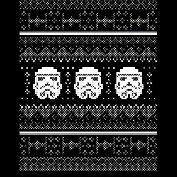 Star Wars Stormtrooper Knit Women's Christmas T-Shirt - Black 4 Star Wars Stormtrooper Knit Women's Christmas T-Shirt - Black - Image 2