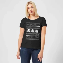 Star Wars Stormtrooper Knit Women's Christmas T-Shirt - Black 9 Star Wars Stormtrooper Knit Women's Christmas T-Shirt - Black -Cheap Christmas Franchises Store 11963310 1284627068755190