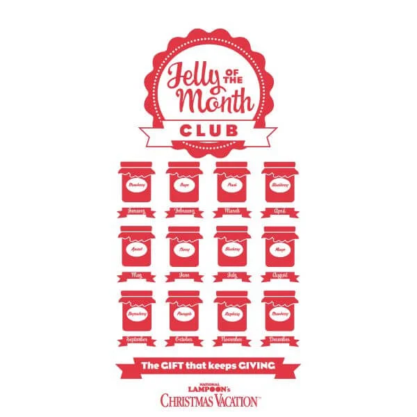 National Lampoon Jelly Of The Month Club Women's Christmas T-Shirt - White 4 National Lampoon Jelly Of The Month Club Women's Christmas T-Shirt - White - Image 2