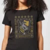 Harry Potter Hufflepuff Crest Women's Christmas T-Shirt - Black -Cheap Christmas Franchises Store 11963457 8724627078559280