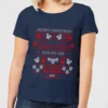 National Lampoon Merry Christmas Knit Women's Christmas T-Shirt - Navy 1 National Lampoon Merry Christmas Knit Women's Christmas T-Shirt - Navy -Cheap Christmas Franchises Store 11963549 1834627059205530