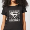DC COMICS DC Superman Knit Pattern Women's Christmas T-Shirt - Black 1 DC COMICS DC Superman Knit Pattern Women's Christmas T-Shirt - Black -Cheap Christmas Franchises Store 11963576 9654627060318425