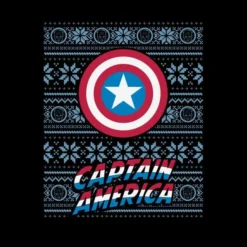 Marvel Captain America Women's Christmas T-Shirt - Black -Cheap Christmas Franchises Store 11963678 1314627062529923