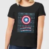 Marvel Captain America Women's Christmas T-Shirt - Black -Cheap Christmas Franchises Store 11963678 5634627062507672
