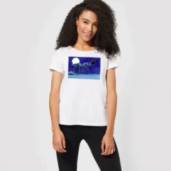 Star Wars AT-AT Darth Vader Sleigh Women's Christmas T-Shirt - White -Cheap Christmas Franchises Store 11963695 1904627063387635