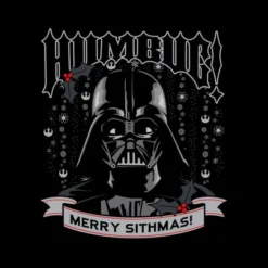 Star Wars Darth Vader Humbug Women's Christmas T-Shirt - Black -Cheap Christmas Franchises Store 11963725 1354627064734995