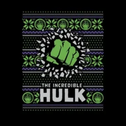 Marvel Hulk Punch Women's Christmas T-Shirt - Black -Cheap Christmas Franchises Store 11963735 8774627065634221