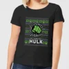 Marvel Hulk Punch Women's Christmas T-Shirt - Black 1 Marvel Hulk Punch Women's Christmas T-Shirt - Black -Cheap Christmas Franchises Store 11963735 8824627065438252