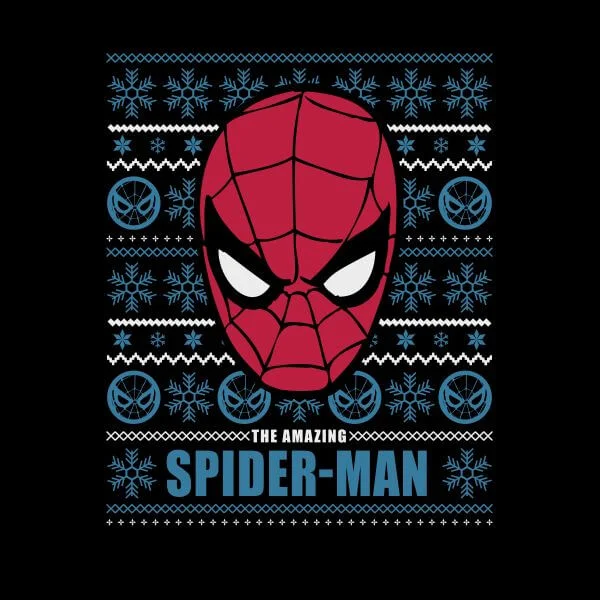 Marvel Spider-Man Women's Christmas T-Shirt - Black 4 Marvel Spider-Man Women's Christmas T-Shirt - Black - Image 2