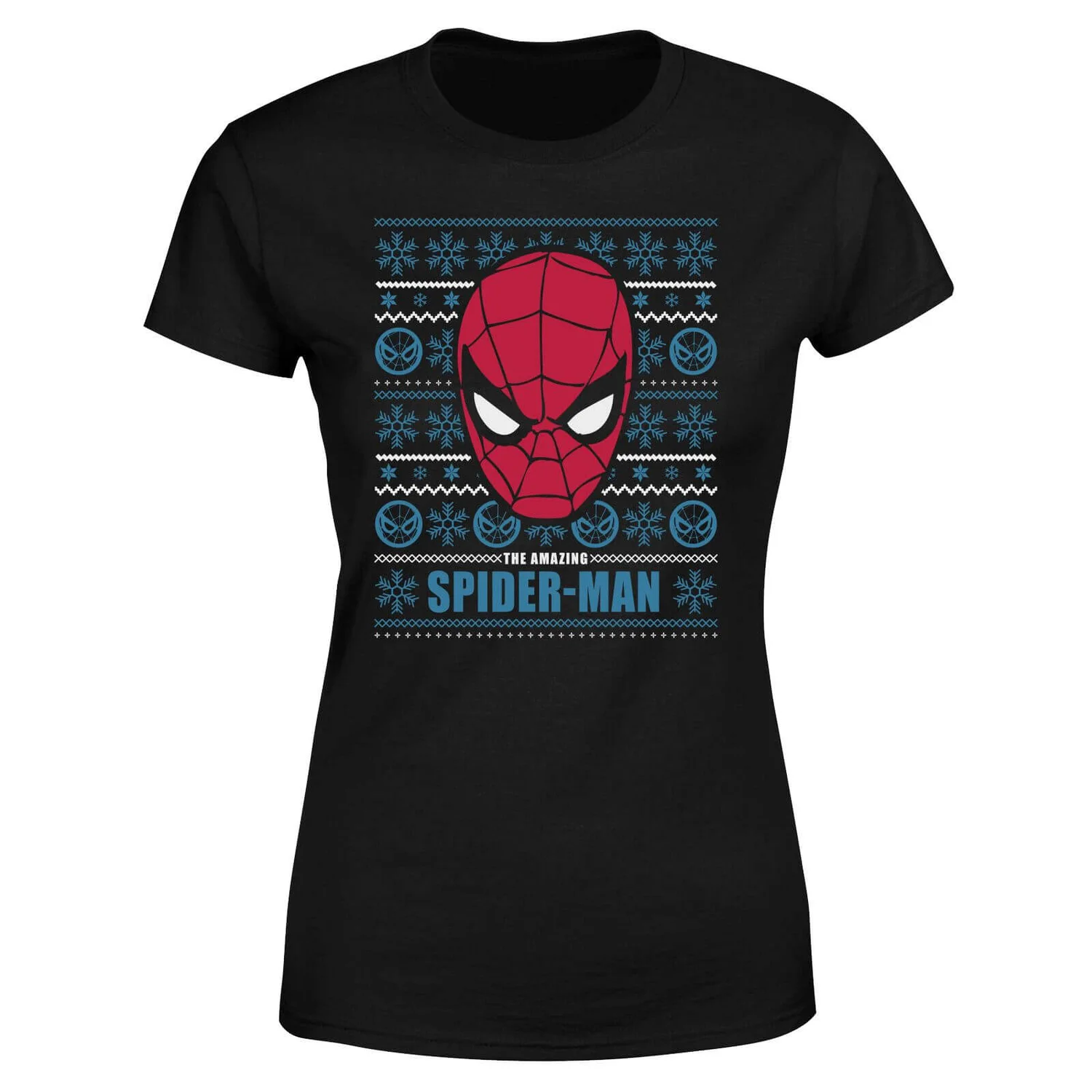 Marvel Spider-Man Women's Christmas T-Shirt - Black 7 Marvel Spider-Man Women's Christmas T-Shirt - Black - Image 5