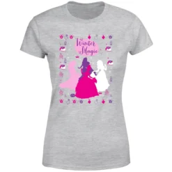 Disney Princess Silhouettes Women's Christmas T-Shirt - Grey 11 Disney Princess Silhouettes Women's Christmas T-Shirt - Grey -Cheap Christmas Franchises Store 11963937 1434627077701493