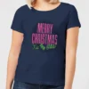 National Lampoon Merry Christmas (Kiss My @$$) Women's Christmas T-Shirt - Navy -Cheap Christmas Franchises Store 11963994 3304627090803921
