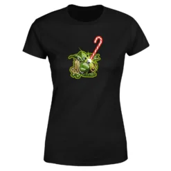 Star Wars Candy Cane Yoda Women's Christmas T-Shirt - Black 11 Star Wars Candy Cane Yoda Women's Christmas T-Shirt - Black -Cheap Christmas Franchises Store 11964022 3804627084958415