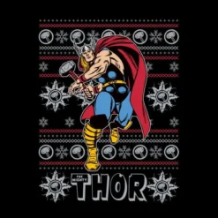 Marvel Thor Women's Christmas T-Shirt - Black 8 Marvel Thor Women's Christmas T-Shirt - Black -Cheap Christmas Franchises Store 11964059 4884627058662011