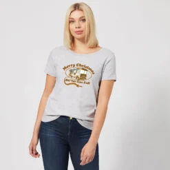National Lampoon R.V. Women's Christmas T-Shirt - Grey -Cheap Christmas Franchises Store 11964100 5514627060960578