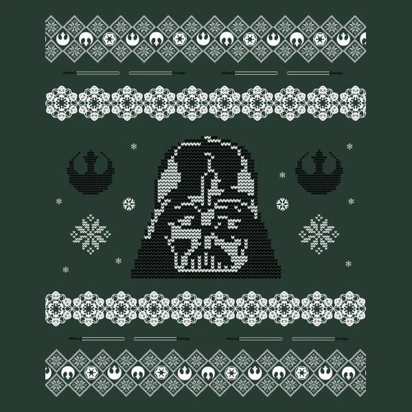 Star Wars Darth Vader Knit Women's Christmas T-Shirt - Forest Green 4 Star Wars Darth Vader Knit Women's Christmas T-Shirt - Forest Green - Image 2