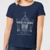 Disney Mary Poppins Carousel Sketch Women's Christmas T-Shirt - Navy