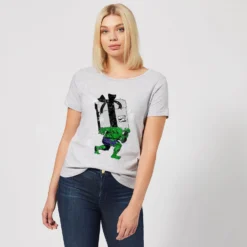 Marvel The Incredible Hulk Christmas Present Women's Christmas T-Shirt - Grey -Cheap Christmas Franchises Store 11964144 1774627063063269