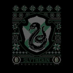 Harry Potter Slytherin Crest Women's Christmas T-Shirt - Black 8 Harry Potter Slytherin Crest Women's Christmas T-Shirt - Black -Cheap Christmas Franchises Store 11964211 1234627066141344