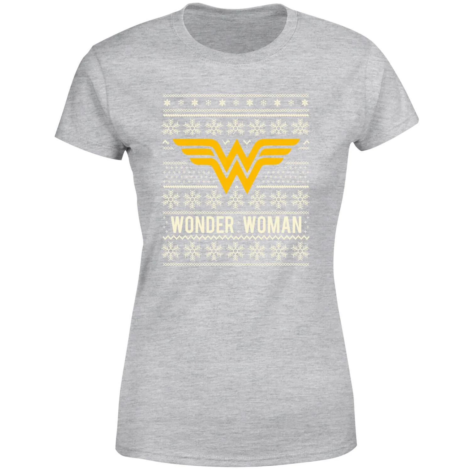 DC COMICS DC Wonder Woman Women's Christmas T-Shirt - Grey 7 DC COMICS DC Wonder Woman Women's Christmas T-Shirt - Grey - Image 5