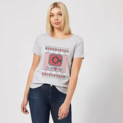 DC COMICS DC Cyborg Knit Women's Christmas T-Shirt - Grey 9 DC COMICS DC Cyborg Knit Women's Christmas T-Shirt - Grey -Cheap Christmas Franchises Store 11964268 7944627069015701
