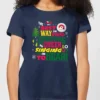 Elf Christmas Cheer Women's Christmas T-Shirt - Navy