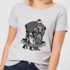 Star Wars Happy Holidays Droids Women's Christmas T-Shirt - Grey -Cheap Christmas Franchises Store 11964390 4464627075826934