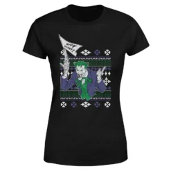 DC COMICS DC Joker Women's Christmas T-Shirt - Black -Cheap Christmas Franchises Store 11964424 1004627078808823