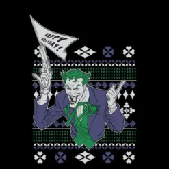 DC COMICS DC Joker Women's Christmas T-Shirt - Black -Cheap Christmas Franchises Store 11964424 1804627078070811