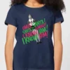 Elf Santa! I Know Him! Women's Christmas T-Shirt - Navy