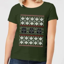 Star Wars Imperial Darth Vader Women's Christmas T-Shirt - Forest Green