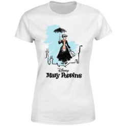 Disney Mary Poppins Rooftop Landing Women's Christmas T-Shirt - White 11 Disney Mary Poppins Rooftop Landing Women's Christmas T-Shirt - White -Cheap Christmas Franchises Store 11964549 1864627060792908