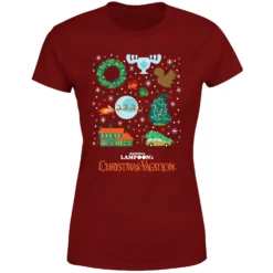National Lampoon Griswold Christmas Starter Pack Women's Christmas T-Shirt - Burgundy 11 National Lampoon Griswold Christmas Starter Pack Women's Christmas T-Shirt - Burgundy -Cheap Christmas Franchises Store 11964634 5304627065196599