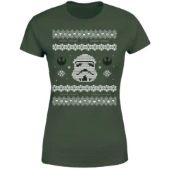 Star Wars Stormtrooper Knit Women's Christmas T-Shirt - Forest Green 11 Star Wars Stormtrooper Knit Women's Christmas T-Shirt - Forest Green -Cheap Christmas Franchises Store 11964695 6004627067767935