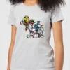 Star Wars Tangled Fairy Lights Droids Women's Christmas T-Shirt - Grey -Cheap Christmas Franchises Store 11964702 1524627067895465