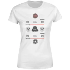 Star Wars Imperial Knit Women's Christmas T-Shirt - White -Cheap Christmas Franchises Store 11964746 1224627070899815