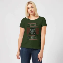 Star Wars Darth Vader Face Knit Women's Christmas T-Shirt - Forest Green 9 Star Wars Darth Vader Face Knit Women's Christmas T-Shirt - Forest Green -Cheap Christmas Franchises Store 11964756 1754627071172284
