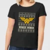 DC COMICS DC Wonder Woman Women's Christmas T-Shirt - Black -Cheap Christmas Franchises Store 11964793 1334627072505658